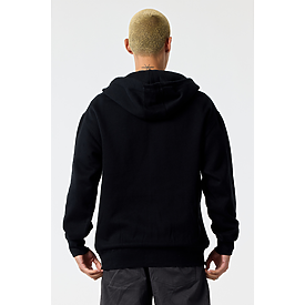 ADULT COMFORT ZIPPER HOODIE BLACK Back