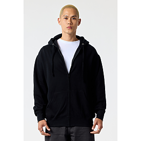 ADULT COMFORT ZIPPER HOODIE BLACK