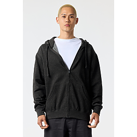 ADULT COMFORT ZIPPER HOODIE CHARCOAL HTR