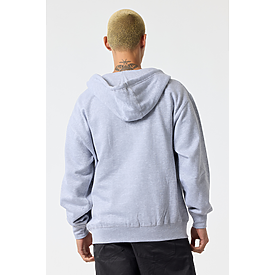 ADULT COMFORT ZIPPER HOODIE HEATHER GREY Back
