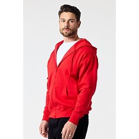 ADULT COMFORT ZIPPER HOODIE RED