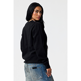 ADULT COMFORT FIT CREW SWTSHT BLACK