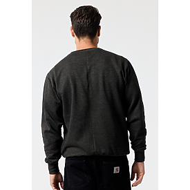 ADULT COMFORT FIT CREW SWTSHT CHARCOAL HTR Back