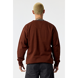 ADULT COMFORT FIT CREW SWTSHT CHOCOLATE