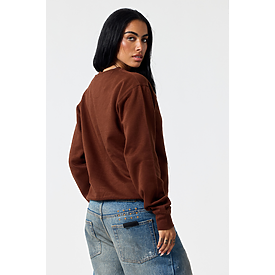 ADULT COMFORT FIT CREW SWTSHT CHOCOLATE