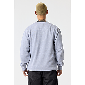 ADULT COMFORT FIT CREW SWTSHT HEATHER GREY Back