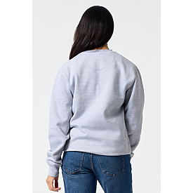 ADULT COMFORT FIT CREW SWTSHT HEATHER GREY Back