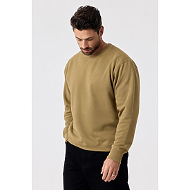ADULT COMFORT FIT CREW SWTSHT KHAKI
