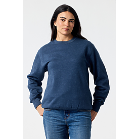 ADULT ESSENTIAL CREW SWTSHRT NAVY HTR