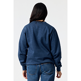 ADULT ESSENTIAL CREW SWTSHRT NAVY HTR