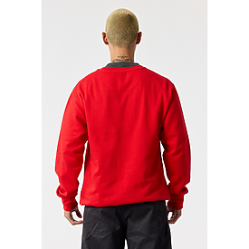 ADULT COMFORT FIT CREW SWTSHT RED Back