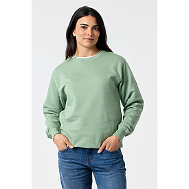 ADULT ESSENTIAL CREW SWTSHRT SAGE HTR
