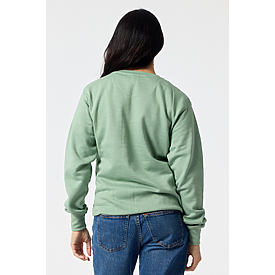 ADULT ESSENTIAL CREW SWTSHRT SAGE HTR