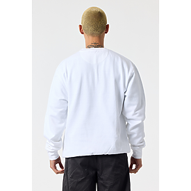ADULT COMFORT FIT CREW SWTSHT WHITE Back