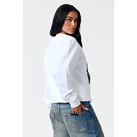 ADULT COMFORT FIT CREW SWTSHT WHITE