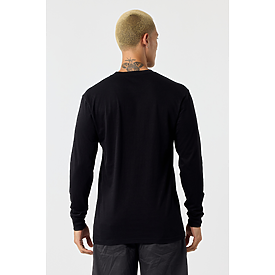 MEN'S LONG SLEEVE TEE BLACK Back