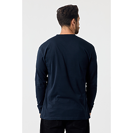 MEN'S LONG SLEEVE TEE NAVY Back