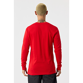 MEN'S LONG SLEEVE TEE RED Back