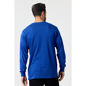 MEN'S LONG SLEEVE TEE ROYAL Back