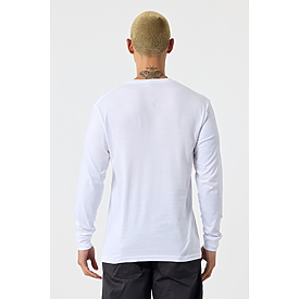 MEN'S LONG SLEEVE TEE WHITE Back