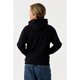 YOUTH PULLOVER HOODIE BLACK Back