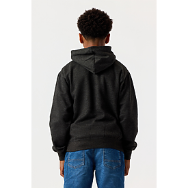 YOUTH PULLOVER HOODIE CHARCOAL HTR Back