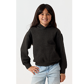 YOUTH PULLOVER HOODIE CHARCOAL HTR