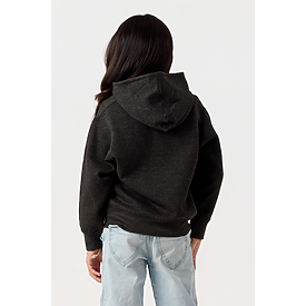 YOUTH PULLOVER HOODIE CHARCOAL HTR