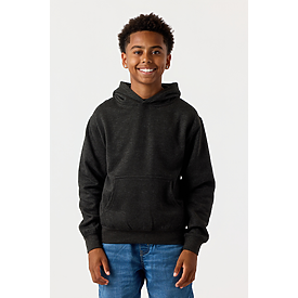 YOUTH PULLOVER HOODIE CHARCOAL HTR