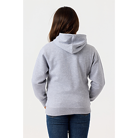 YOUTH PULLOVER HOODIE HEATHER GREY Back