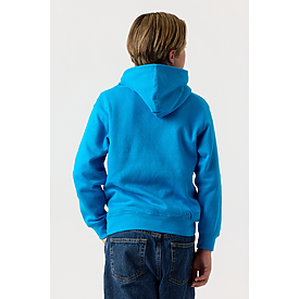 YOUTH PULLOVER HOODIE TURQUOISE Back