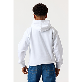 YOUTH PULLOVER HOODIE WHITE Back