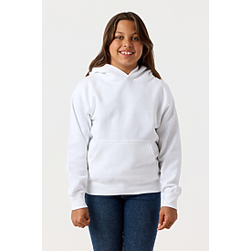 YOUTH PULLOVER HOODIE WHITE