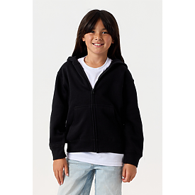 YOUTH ZIPPER HOODIE BLACK