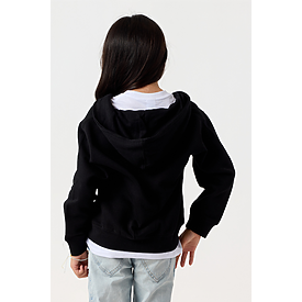 YOUTH ZIPPER HOODIE BLACK