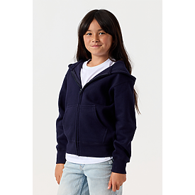 YOUTH ZIPPER HOODIE NAVY