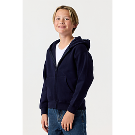 YOUTH ZIPPER HOODIE NAVY