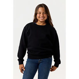 YOUTH ESSENTIAL CREW SWTSHRT BLACK