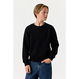YOUTH ESSENTIAL CREW SWTSHRT BLACK