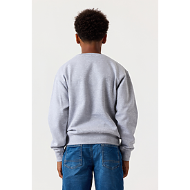 YOUTH ESSENTIAL CREW SWTSHRT HEATHER GREY
