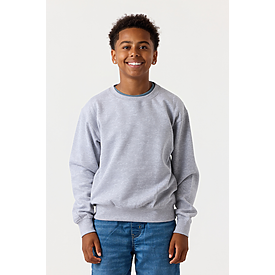 YOUTH ESSENTIAL CREW SWTSHRT HEATHER GREY