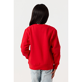 YOUTH ESSENTIAL CREW SWTSHRT RED