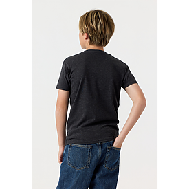 YOUTH PREMIUM TEE CHARCOAL HTR Back