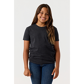 YOUTH PREMIUM TEE CHARCOAL HTR