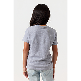 YOUTH PREMIUM TEE HEATHER GREY Back