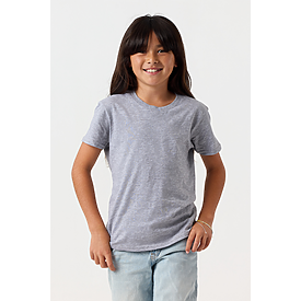 YOUTH PREMIUM TEE HEATHER GREY Back