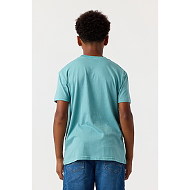 YOUTH ESSENTIAL TEE LAGOON HTR