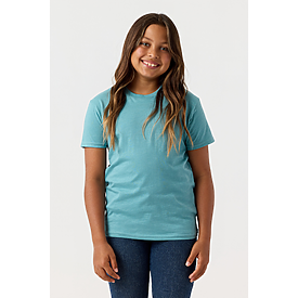 YOUTH ESSENTIAL TEE LAGOON HTR