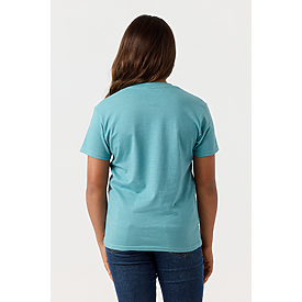 YOUTH ESSENTIAL TEE LAGOON HTR
