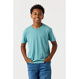 YOUTH ESSENTIAL TEE LAGOON HTR